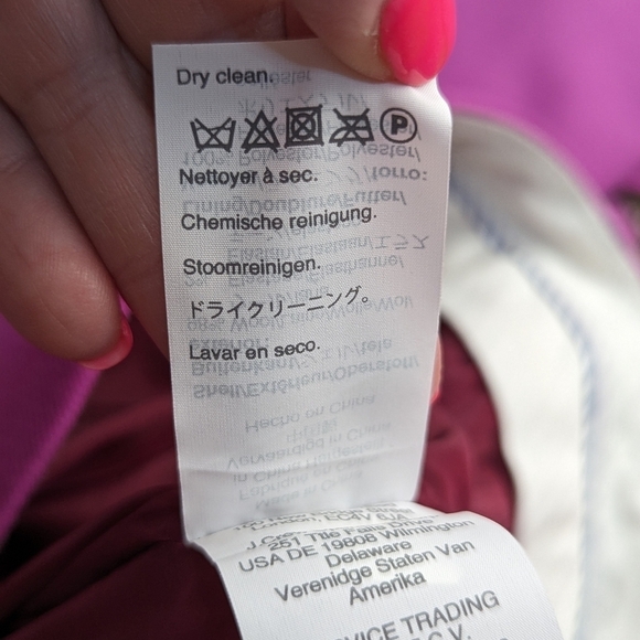 J.Crew Wool Blend Tailored Trousers Pink Fuchsia Wide Leg Pants Size 4 - Picture 7 of 13